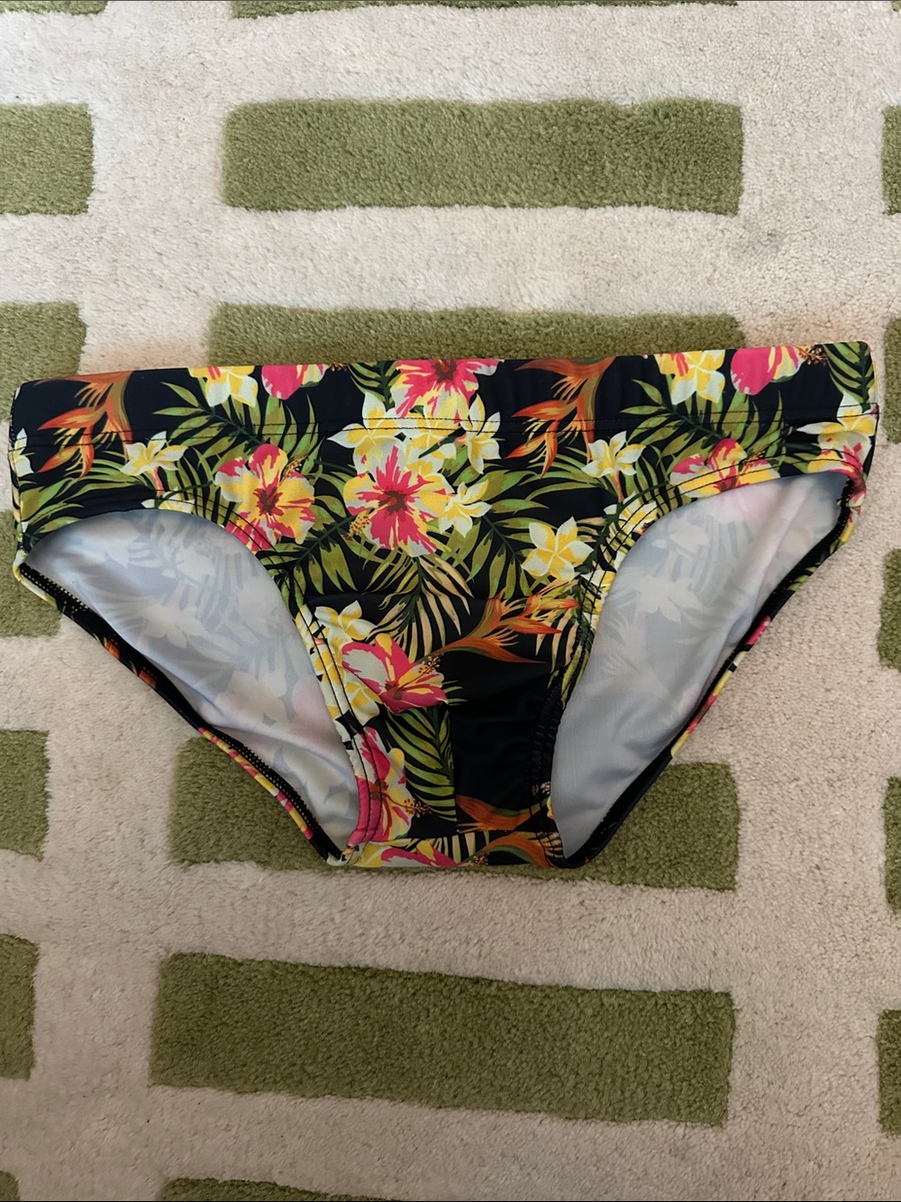 Floral Tropical Print Speedo Swim Brief